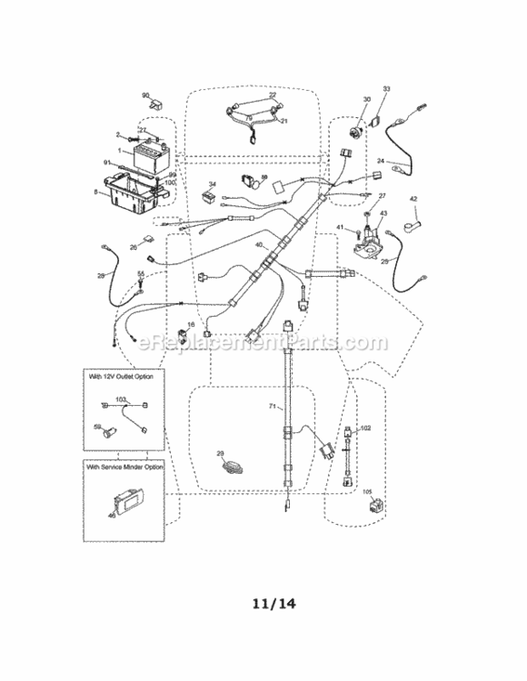 Page A Diagram and Parts List for 917255744  Craftsman Lawn Tractor