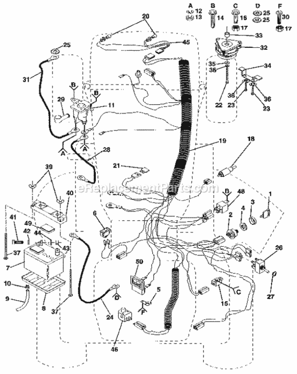 Page A Diagram and Parts List for 9172559103  Craftsman Lawn Tractor