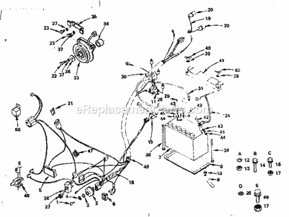 Page A Diagram and Parts List for 917255915  Craftsman Lawn Tractor
