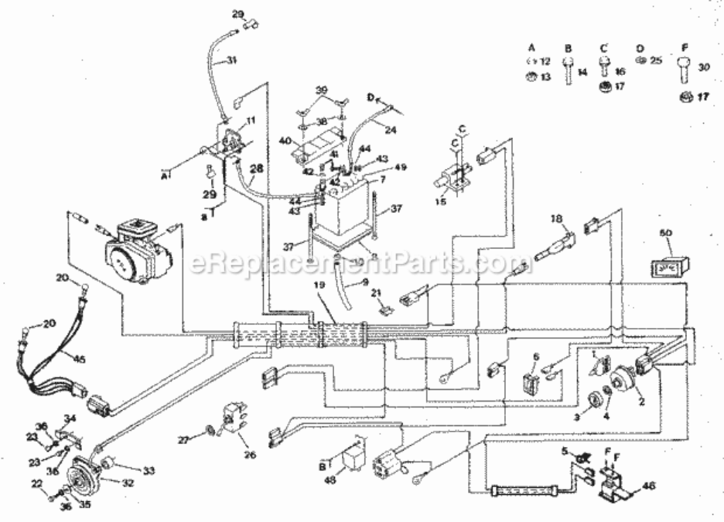 Page A Diagram and Parts List for 917255917  Craftsman Lawn Tractor