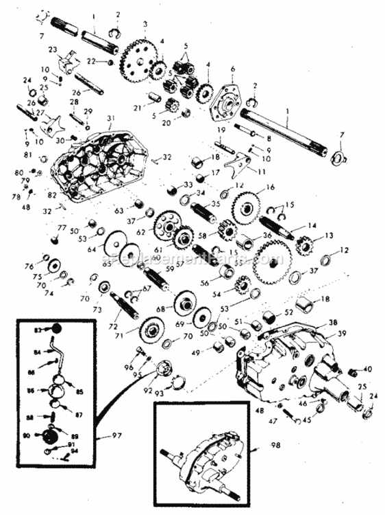 Page G Diagram and Parts List for 917255917  Craftsman Lawn Tractor