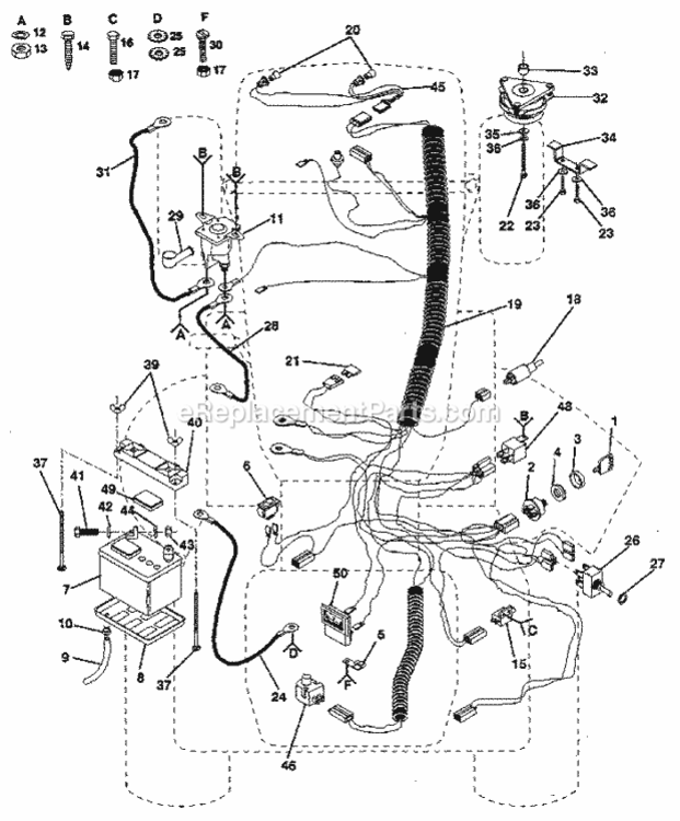 Page A Diagram and Parts List for 917255930  Craftsman Lawn Tractor