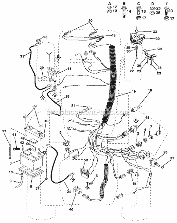 Page A Diagram and Parts List for 917255933  Craftsman Lawn Tractor