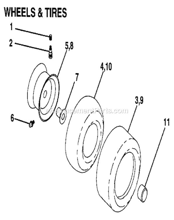 Page B Diagram and Parts List for 917255970  Craftsman Lawn Tractor