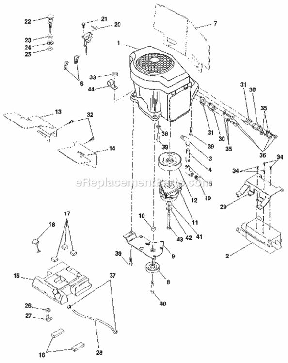 Page G Diagram and Parts List for 917255970  Craftsman Lawn Tractor