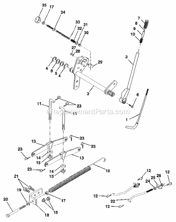 Page I Diagram and Parts List for 917255970  Craftsman Lawn Tractor