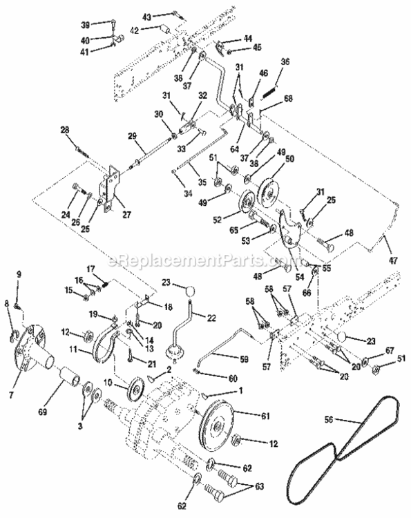 Page E Diagram and Parts List for 917255980  Craftsman Lawn Tractor