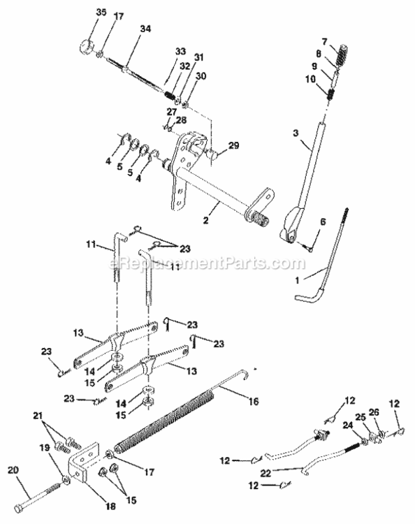 Page I Diagram and Parts List for 917255980  Craftsman Lawn Tractor