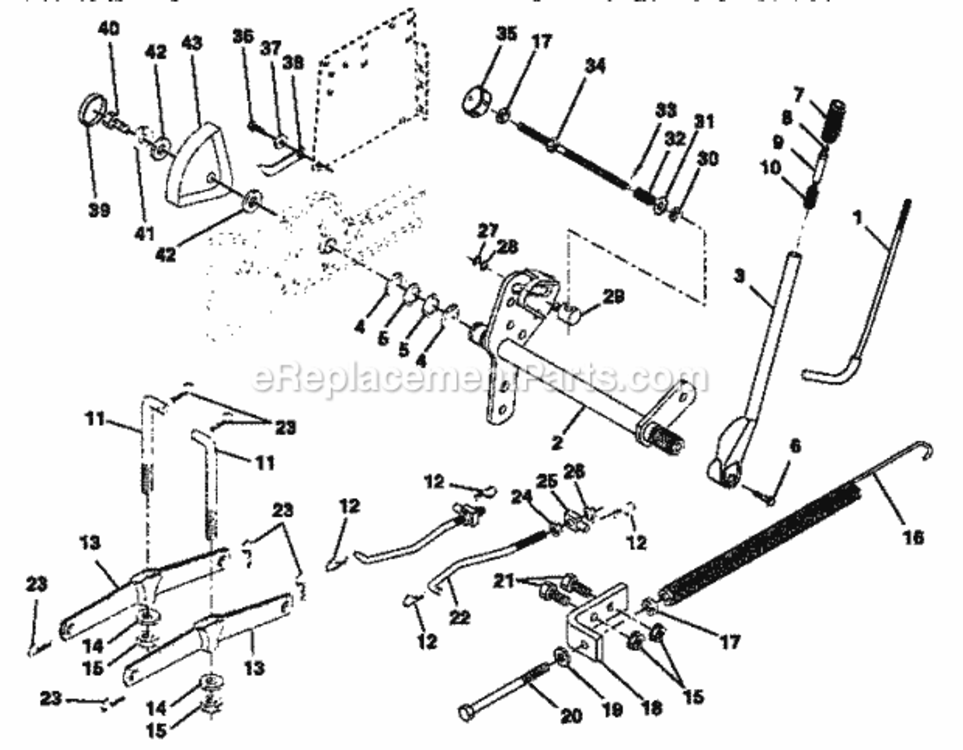 Page I Diagram and Parts List for 917255981  Craftsman Lawn Tractor