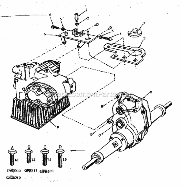 Page E Diagram and Parts List for 91725600  Craftsman Lawn Tractor