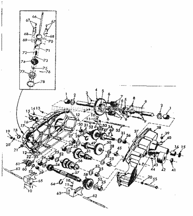 Page F Diagram and Parts List for 91725620  Craftsman Lawn Tractor
