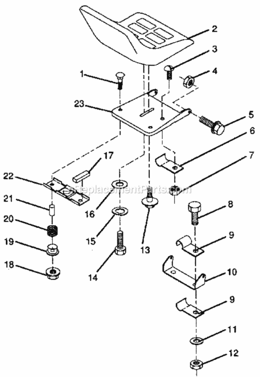 Page D Diagram and Parts List for 917256230  Craftsman Lawn Tractor