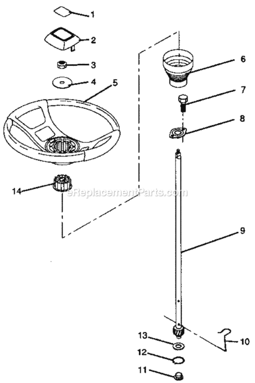 Page F Diagram and Parts List for 917256230  Craftsman Lawn Tractor