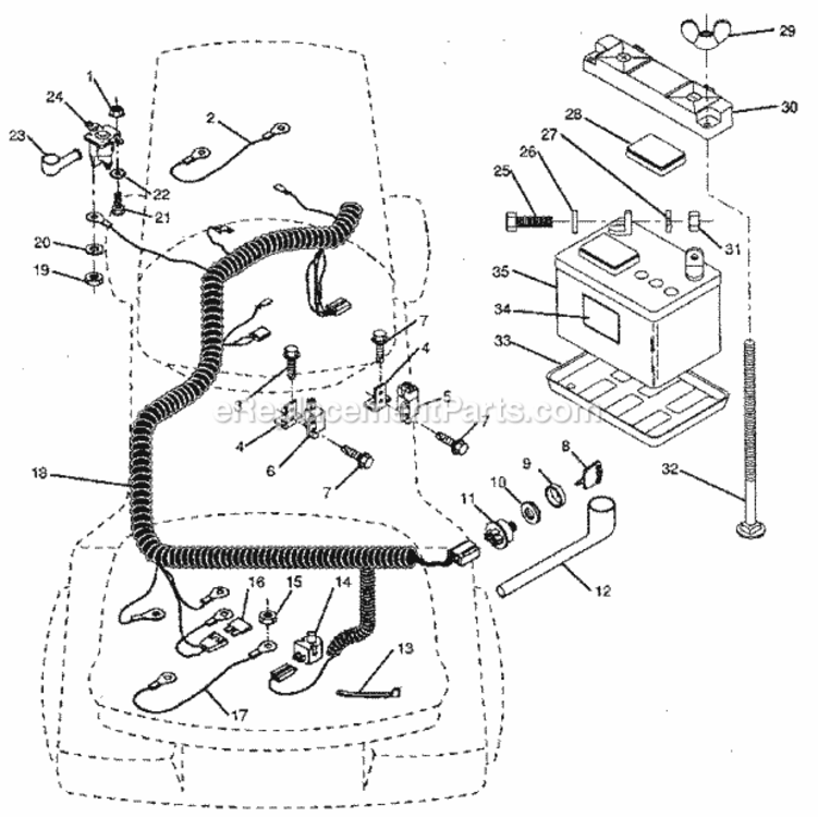 Page A Diagram and Parts List for 917256240  Craftsman Lawn Tractor