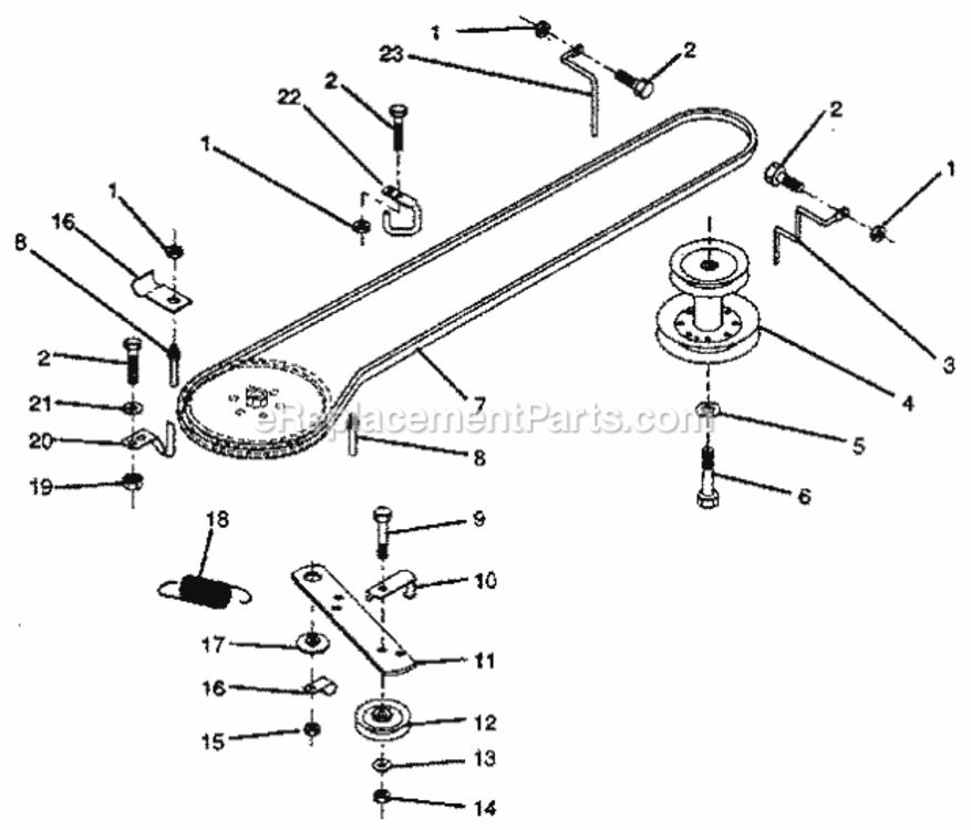 Page K Diagram and Parts List for 917256240  Craftsman Lawn Tractor