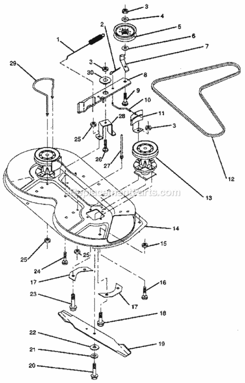 Page O Diagram and Parts List for 917256240  Craftsman Lawn Tractor