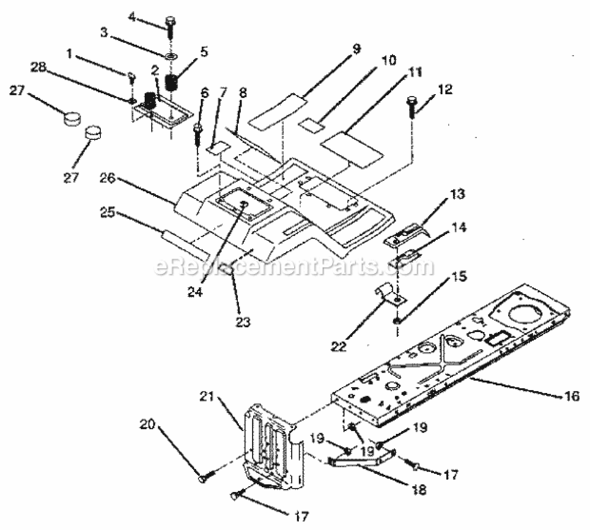Page B Diagram and Parts List for 917256240  Craftsman Lawn Tractor