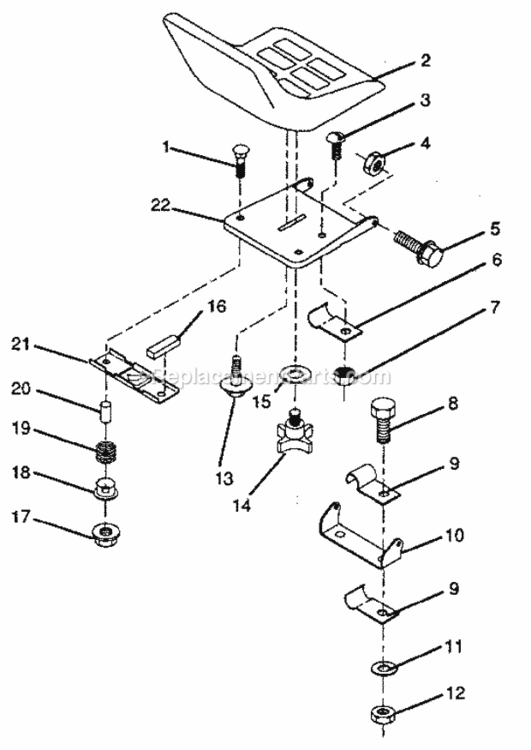 Page D Diagram and Parts List for 917256240  Craftsman Lawn Tractor