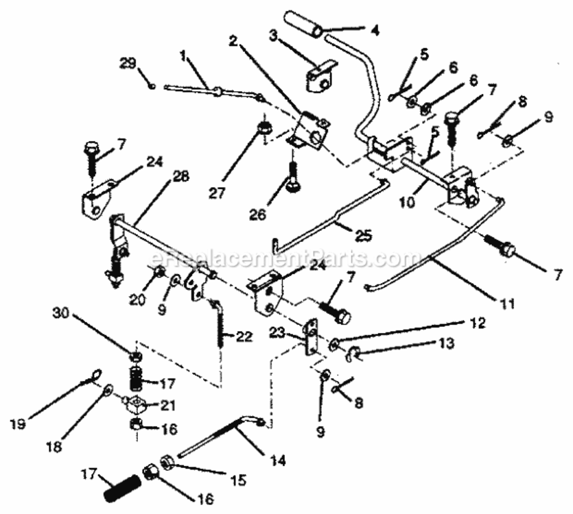 Page F Diagram and Parts List for 917256240  Craftsman Lawn Tractor
