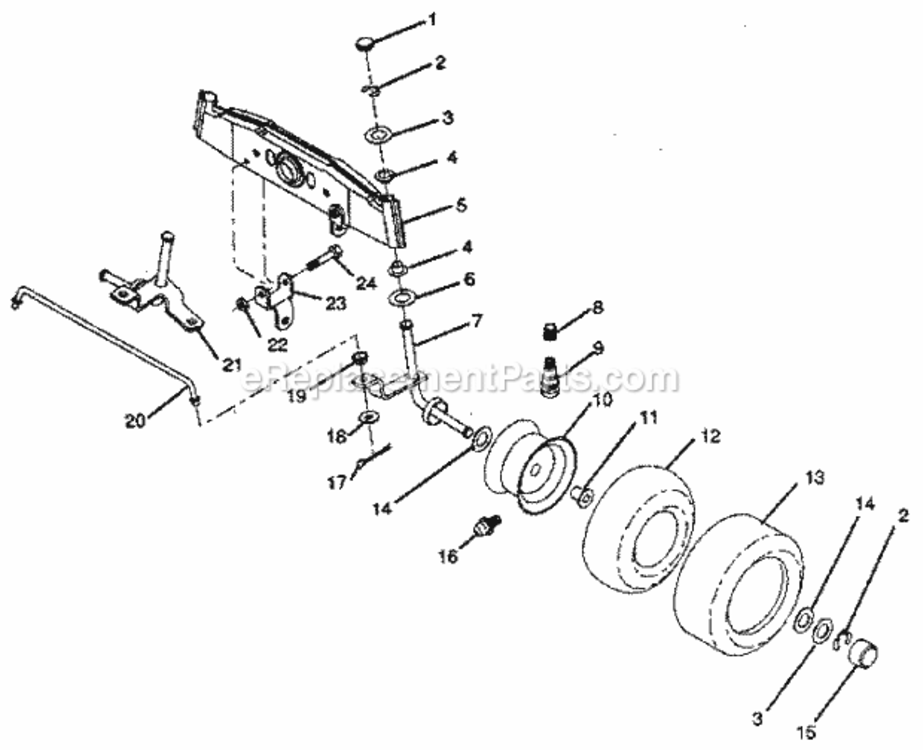 Page I Diagram and Parts List for 917256240  Craftsman Lawn Tractor