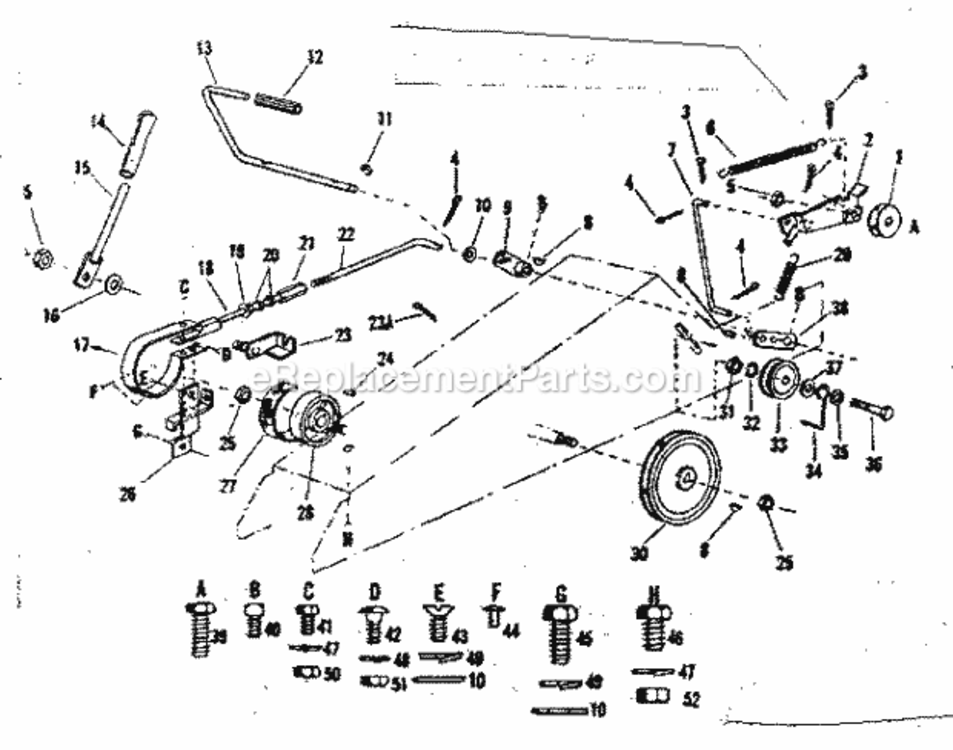 Page B Diagram and Parts List for 91725630  Craftsman Lawn Tractor