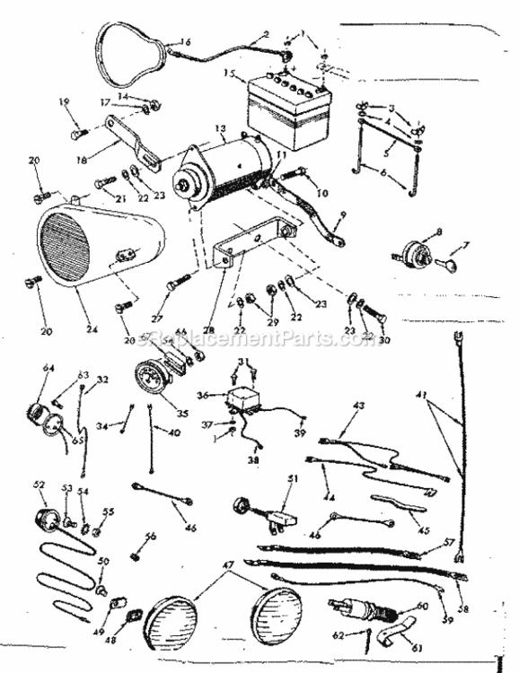 Page E Diagram and Parts List for 91725630  Craftsman Lawn Tractor