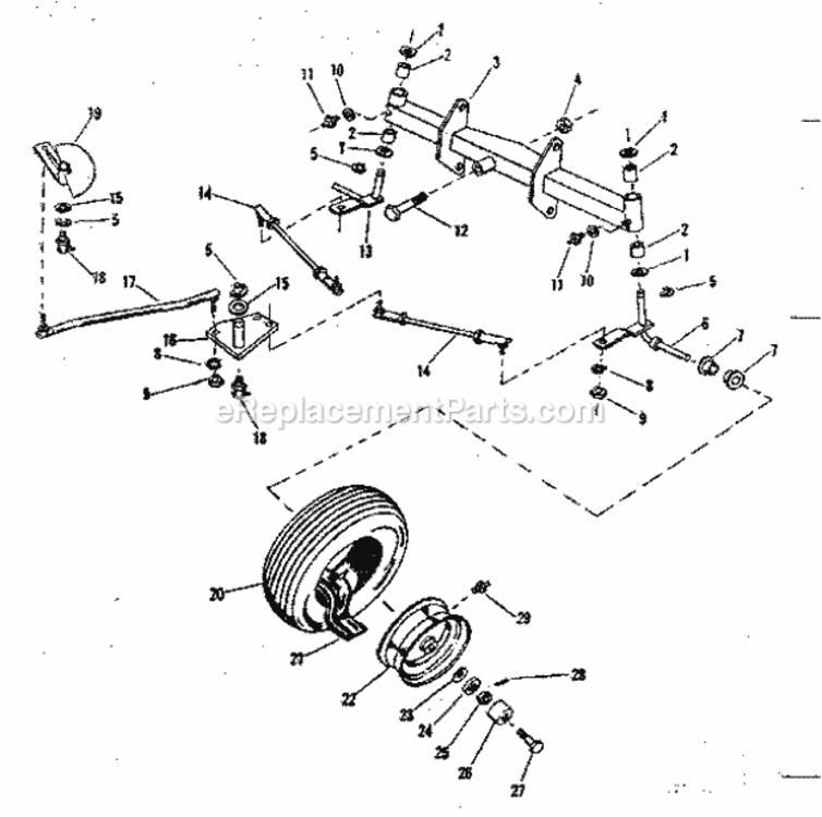 Page B Diagram and Parts List for 91725631  Craftsman Lawn Tractor