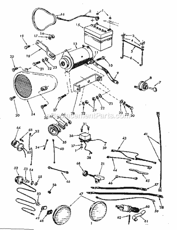 Page E Diagram and Parts List for 91725631  Craftsman Lawn Tractor