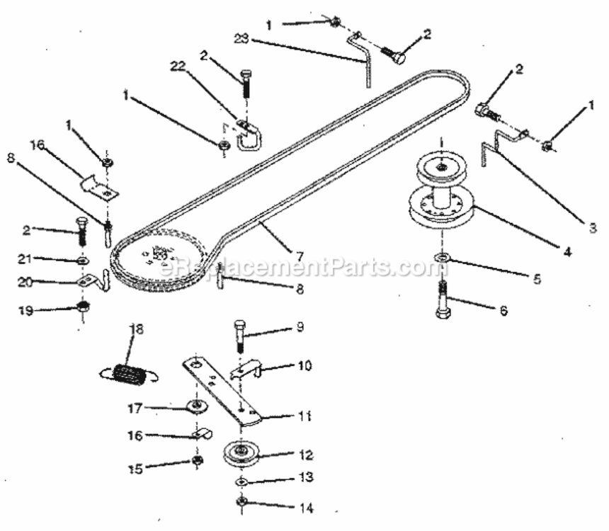 Page K Diagram and Parts List for 917256320  Craftsman Lawn Tractor