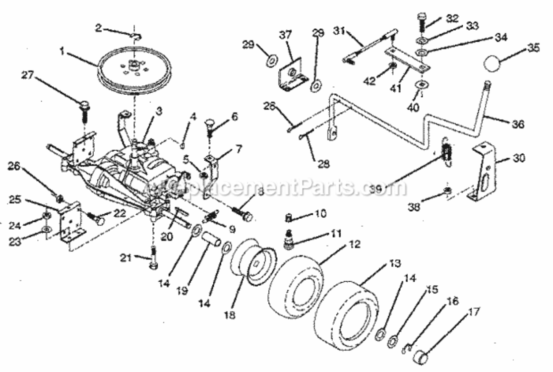 Page L Diagram and Parts List for 917256320  Craftsman Lawn Tractor