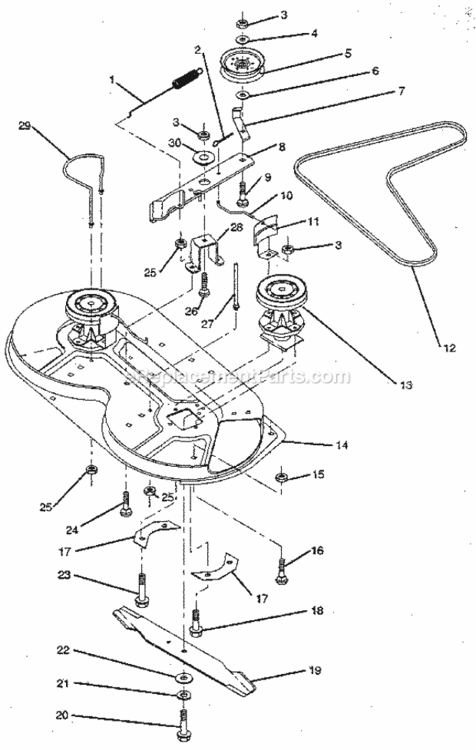 Page O Diagram and Parts List for 917256320  Craftsman Lawn Tractor