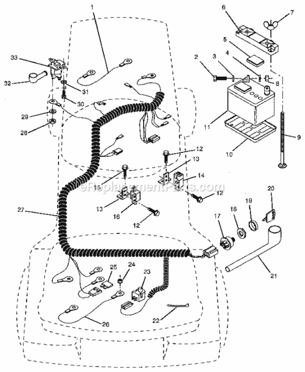 Page A Diagram and Parts List for 917256322  Craftsman Lawn Tractor