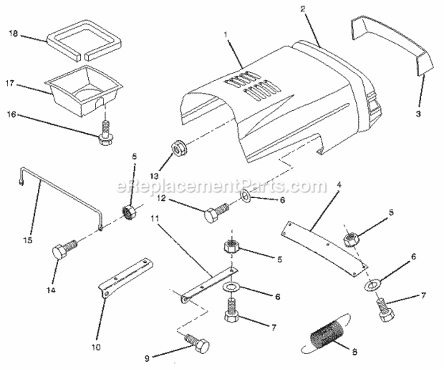 Page B Diagram and Parts List for 917256322  Craftsman Lawn Tractor