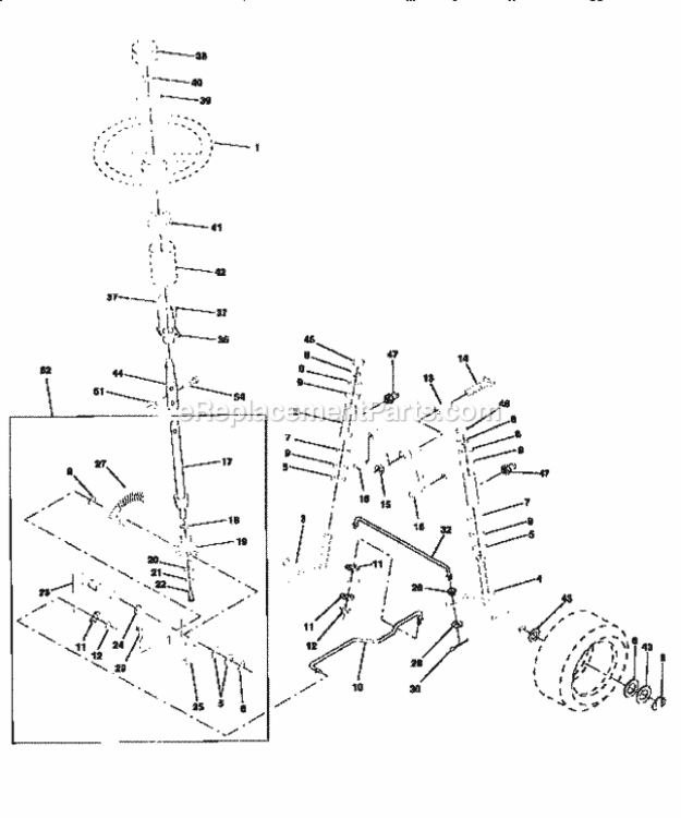 Page D Diagram and Parts List for 917256360  Craftsman Lawn Tractor