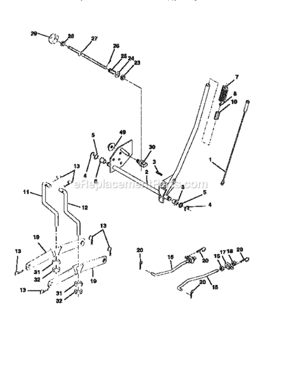 Page I Diagram and Parts List for 917256360  Craftsman Lawn Tractor