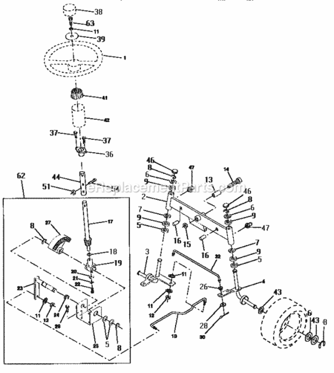 Page D Diagram and Parts List for 917256370  Craftsman Lawn Tractor