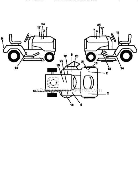Page I Diagram and Parts List for 917256370  Craftsman Lawn Tractor