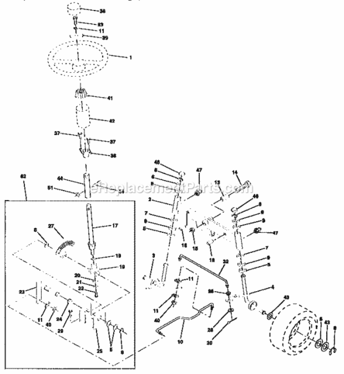Page D Diagram and Parts List for 917256380  Craftsman Lawn Tractor