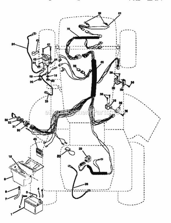 Page A Diagram and Parts List for 917256420  Craftsman Lawn Tractor