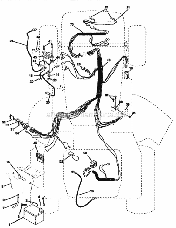 Page A Diagram and Parts List for 917256421  Craftsman Lawn Tractor