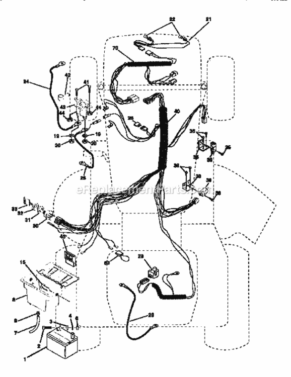 Page A Diagram and Parts List for 917256430  Craftsman Lawn Tractor