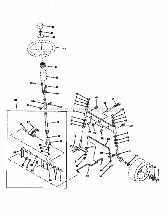 Page D Diagram and Parts List for 917256430  Craftsman Lawn Tractor