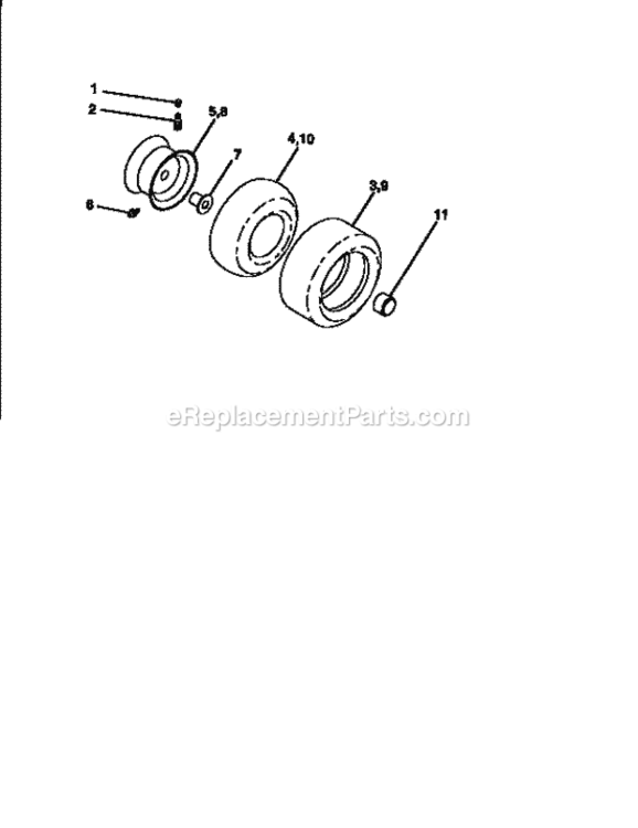 Page G Diagram and Parts List for 917256430  Craftsman Lawn Tractor
