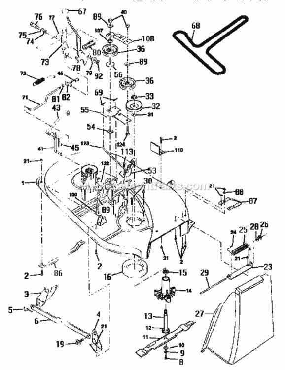Page J Diagram and Parts List for 917256450  Craftsman Lawn Tractor