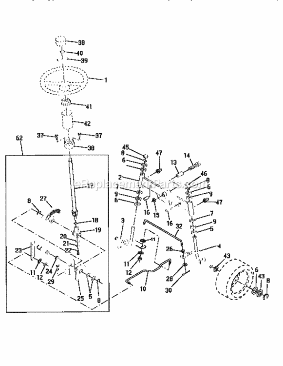 Page D Diagram and Parts List for 917256450  Craftsman Lawn Tractor