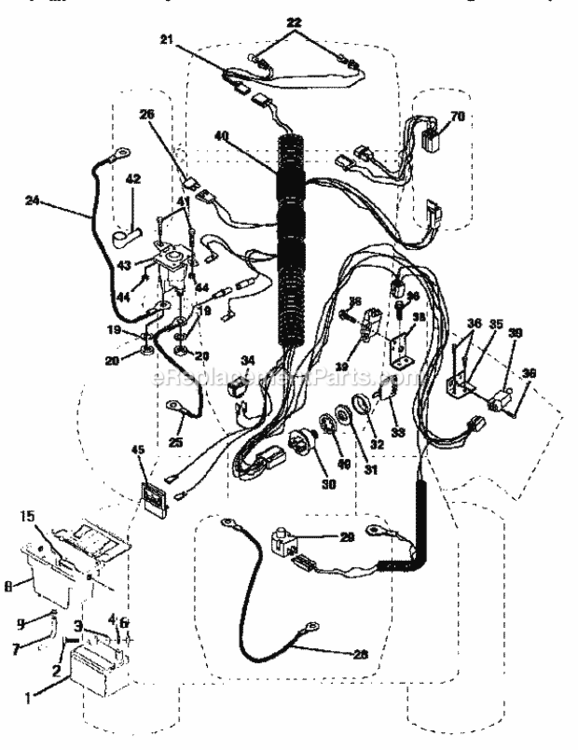 Page A Diagram and Parts List for 917256490  Craftsman Lawn Tractor
