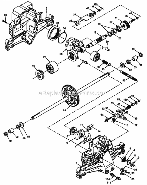 Page O Diagram and Parts List for 917256490  Craftsman Lawn Tractor