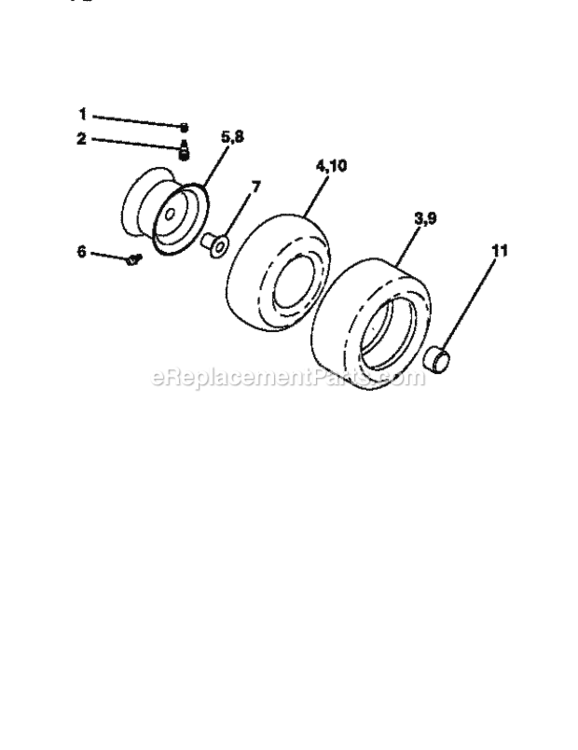 Page G Diagram and Parts List for 917256490  Craftsman Lawn Tractor