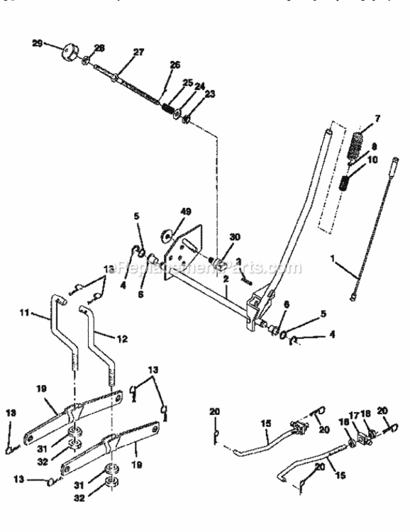 Page I Diagram and Parts List for 917256522  Craftsman Lawn Tractor