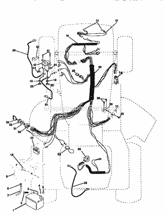 Page A Diagram and Parts List for 917256523  Craftsman Lawn Tractor